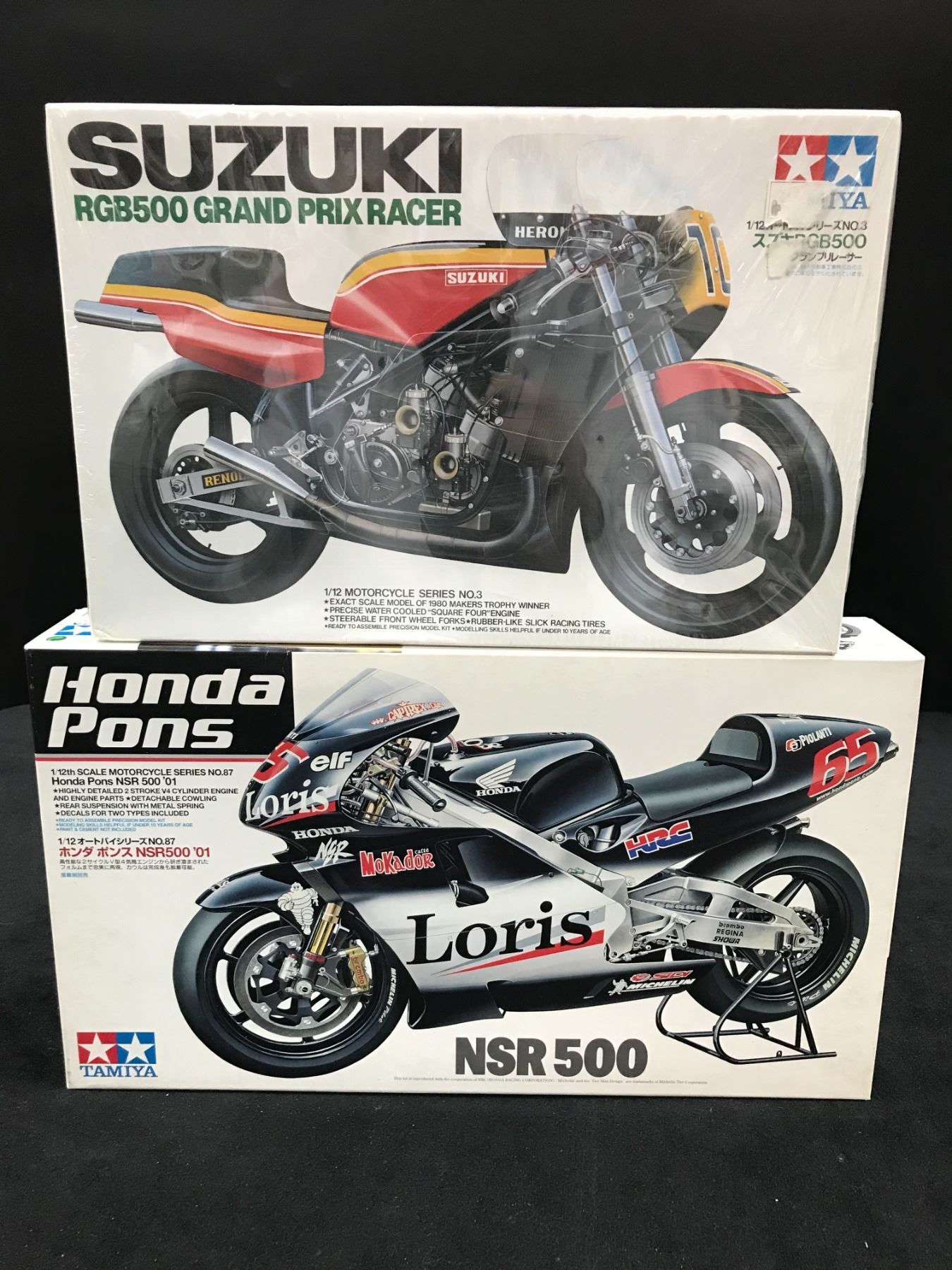 Tamiya Racing Motorcycle TWO SEALED TAMIYA MOTORCYCLE MODEL KITS