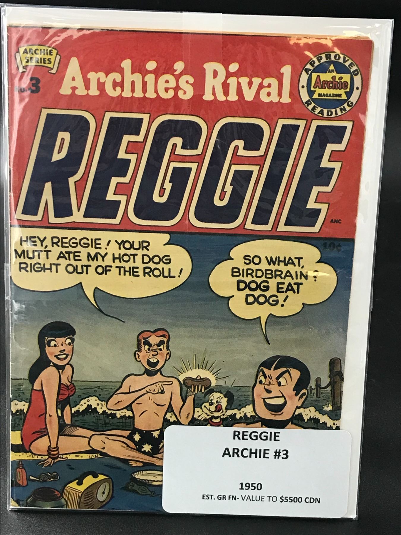 ARCHIE'S RIVAL REGGIE ARCHIE COMICS NO. 3 1950