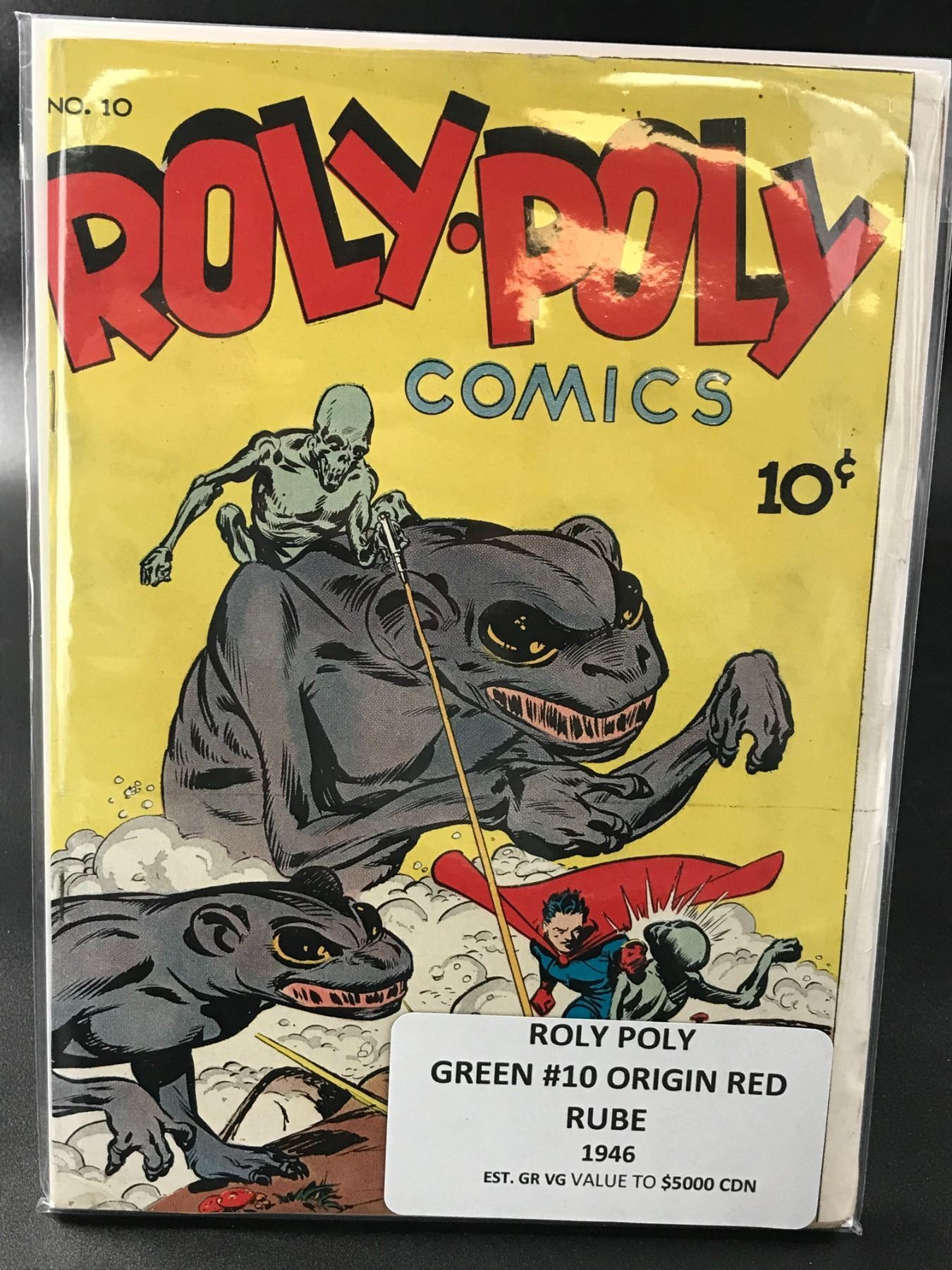ROLY-POLY COMICS GREEN NO. 10 ORIGIN RED RUBE 1946