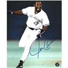 Image 1 : JOE CARTER SIGNED WORLD SERIES HOME RUN 8 X 10 (FROZEN POND COA)