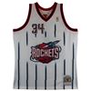 Image 3 : HAKEEM OLAJUWAN SIGNED HOUSTON ROCKETS HARDWOOD CLASSICS JERSEY (BECKETT COA)