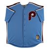 Image 3 : Phillies Mike Schmidt Signed Blue Majestic Cool Base Jersey JSA