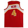 Image 1 : SPUDD WEBB SIGNED ATLANTA HAWKS BASKETBALL JERSEY (BECKETT COA)