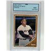 Image 1 : 1962 TOPPS WILLIE MAYS GRADED VGS 9.5