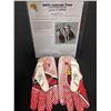 Image 3 : LARRY FITZGERALD DUAL SIGNED GAMES USED CUSTOM GLOVES WITH COA