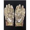 Image 1 : DAVID JOHNSON SALUTE TO SERVICE DUAL SIGNED GAME USED FOOTBALL GLOVES (CARDINALS COA)