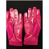 Image 3 : DAVID JOHNSON CRUCIAL CATCH DUAL SIGNED GAME USED FOOTBALL GLOVES (CARDINALS COA)