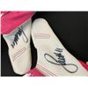 Image 2 : LARRY FITZGERALD DUAL SIGNED GAMES USED CUSTOM GLOVES WITH COA