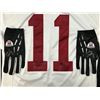 Image 2 : *FEATURE ITEM* LARRY FITZGERALD MULTI SIGNED ROOKIE YEAR GAME USED JERSEY AND GAME USED GLOVES (SGC)