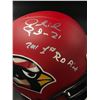 Image 2 : PATRICK PETERSON SIGNED AND INSCRIBED ON FIELD FULL SIZE HELMET(JSA COA)