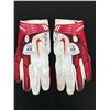 Image 1 : DAVID JOHNSON  DUAL SIGNED GAME USED FOOTBALL GLOVES (CARDINALS COA)