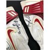 Image 2 : DAVID JOHNSON  DUAL SIGNED GAME USED FOOTBALL GLOVES (CARDINALS COA)