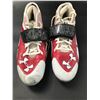 Image 4 : PATRICK PETERSON DUAL SIGNED GAME USED FOOTBALL CLEATS (CARDINALS COA)