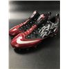 Image 2 : PATRICK PETERSON DUAL SIGNED GAME USED FOOTBALL CLEATS (CARDINALS COA)