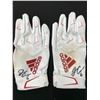 Image 1 : JAMES CONNER DUAL SIGNED GAME USED FOOTBALL GLOVES (CARDINALS COA)