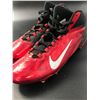 Image 2 : LARRY FITZGERALD DUAL SIGNED GAME USED FOOTBALL CLEATS (CARDINALS COA)