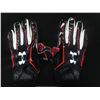 Image 1 : PATRICK PETERSON DUAL SIGNED GAME USED FOOTBALL GLOVES (CARDINALS COA)