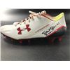 Image 2 : PATRICK PETERSON  DUAL SIGNED GAME USED FOOTBALL CLEATS (CARDINALS COA)