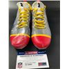 Image 2 : JARON BROWN CUSTOM MY CAUSE MY CLEATS GAME WORN FOOTBALL CLEATS (PSA DNA)
