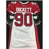 Image 1 : DARNELL DOCKETT  DUAL SIGNED GAME USED JERSEY AND GLOVES (MULTIPLE AUTHENTICATIONS)
