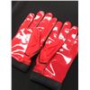 Image 3 : LARRY FITZGERALD DUAL SIGNED GAME USED FOOTBALL GLOVES (CARDINALS COA)