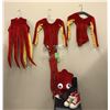 Image 1 : "Ivy + Bean Movie"  IVY stunt squid costume includes squid head / 2 leotards/ 3 tights / squid waist