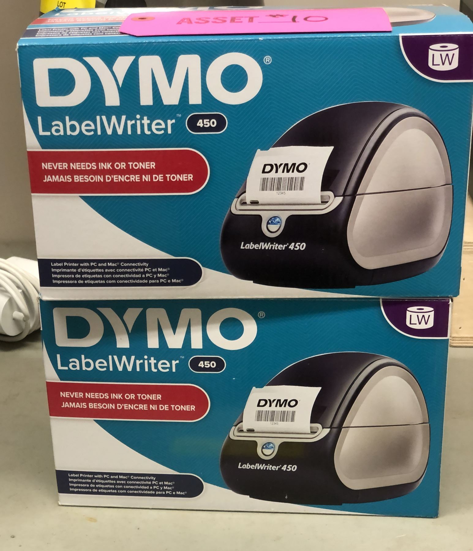 Model Label Specifications Group of 2 Dymo label printers model label writer 450