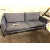 Image 1 : "Ivy + Bean Movie" IVY's- house contemporary grey / blue 2 seat sofa ( Excellent shape, approx. 85 i