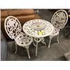 Image 1 : "Ivy + Bean Movie" - Set of 2 kids metal garden chairs and table