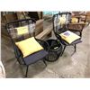 Image 1 : "Ivy + Bean Movie" IVY's backyard set of 2 patio chairs with glass top plant stand side table