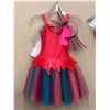 Image 2 : "Ivy + Bean Movie" ND dancer coral fish recital costume include- dress/ hippies/ ballet slippers / f