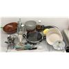 Image 1 : "IVY+Bean Movie" Large group of kitchenware-  includes cooking pots /cutlery/ plates / glass bottles