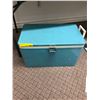 Image 2 : "IVY+Bean Movie" Beans tree house contents - vintage Coleman blue cooler with dress up clothes and t