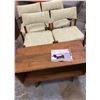 Image 2 : "Ivy + Bean Movie"  - Bean's House - Set 0f four mid century upholstered chairs and Coffee  table (t