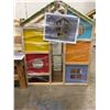 Image 4 : "Ivy + Bean Movie"  - Group of 7 kids wooden and wicker chairs/ stool and Doll house