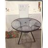Image 1 : "Ivy + Bean Movie"  Bean's House - Set for four patio wicker and metal chair with round glass top ta