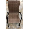 Image 3 : "Ivy + Bean Movie"  Bean's House - Set for four patio wicker and metal chair with round glass top ta