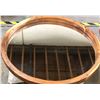Image 1 : "Ivy + Bean Movie"  - Wood framed round wall mirror (Approximately 28in diameter)