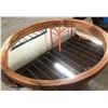 Image 2 : "Ivy + Bean Movie"  - Wood framed round wall mirror (Approximately 28in diameter)