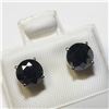 Image 2 : $1900 14K Black Diamond(2.14ct) Earrings