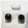 Image 3 : $1900 14K Black Diamond(2.14ct) Earrings