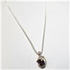 Image 3 : $160 Silver Garnet With Dophin Around 18" Necklace