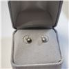 Image 3 : $240 14K Cz With 14K Silicon Backs Earrings