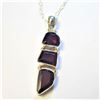 Image 1 : $240 Silver Garnet 18" You Will Get A Random Select Shape Of The Pendant Necklace