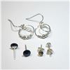 Image 1 : $200 Silver 3 Pairs Of Earrings Set