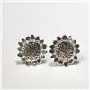 Image 1 : Silver Sunflower Shape Earrings