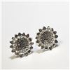 Image 2 : Silver Sunflower Shape Earrings