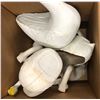 Image 3 : "Ivy + Bean Movie" Trantz's Yard - 2 boxes filled w/ plastic swans