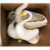 Image 4 : "Ivy + Bean Movie" Trantz's Yard - 2 boxes filled w/ plastic swans