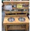 Image 1 : "Ivy + Bean Movie" Bean's Backyard - Wooden craft station (approx. 42in wide x 21 1/2in depth x 4ft 
